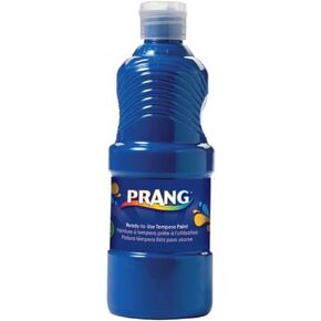 Prang Paint for Kids Tempera قابل للغسل جاهزًا لاستخدام زجاجة سهلة السمية غير سامة 8 أونصة (زرقاء)
