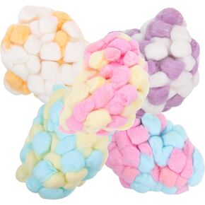 500pcs كرات القطن الكرات القطن جامبو كرات كبيرة الحرف اليدوية ملونة كرات القطن الملونة صغيرة بوم بوم كرة السيارة الرئيسية حلقة الكرة