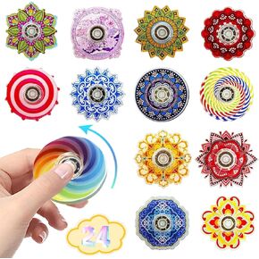 Mini Mini Fidget Spinner Sensory Toys 24 Pack ، هدايا عيد ميلاد Goodie Bag Stuffors Party Favors للأطفال المراهقين البالغين ADHD تخفيف الإجهاد ، ألعاب صندوق الكنز لجوائز الفصول الدراسية لوازم الفصول الدراسية