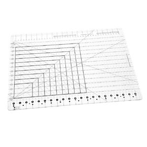 Slotted Quilting Ruler -17-3/4 "x 22", Quilting Rulers and Templates, Oversized Non-Slip Design Featuring Built-in 45°/60° Beveled Cutting Angles, Ideal for Cutting Fabric Strips Sewing, Crafting