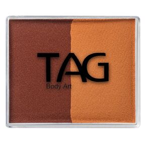TAG Face and Body Paint - Split Cake 50g - Brown and Mid Brown
