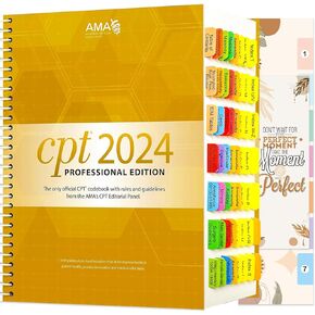 فهرس علامات التبويب لـ CPT 2025 Professional Edition. علامات تبويب مشفرة باللون ، مع علامات الصفحات ودليل المحاذاة ومرجعية (كتاب غير مدرج)