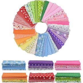 9.8x 9.8 42pcs القطن طباعة حزمة حزمة حزمة المربعات قبل التصميم متعدد الألوان طباعة الأزهار خياطة خياطة اللحف لخلاش خياطة DIY Craft Scrapbooking القماش (أحمر/أصفر/أخضر/أزرق/وردي/أرجواني)