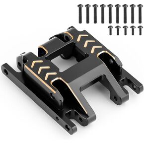 60g Brass Skid Plate Black Coating RC Transmission Mount Gearbox Base for 1/18 RC Crawler TRX4M Upgrade