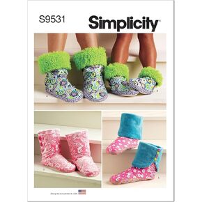 طقم نمط خياطة Simplicity للأطفال والبالغين ، الرمز S9531 ، XS - XL ، متعدد الألوان