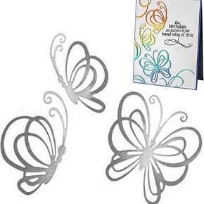 Scrapbooking Die-Cuts, Happy Birthday Ballon Metal Cutting Dies for Card Making, Paper Craft Punch Template, Background Embossing Stencils, DIY Album Décor (6 Pcs Mini Cakes-11.2x9.9cm)