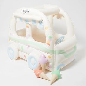 Sunnylife Kids Kids Playhouse - Summer Sundae Multi. يأتي هذا cubby القابل للنفخ مع 3 × آيس كريم قابلة للنفخ ، ومثالية للعب الداخلية أو الخارجية ، حتى 66 رطلاً