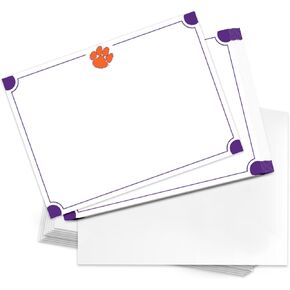 Desert Cactus Clemson University 10 Pack Notecards Cardstock Cardstock Tigers تشمل حفلات الأظرف حفلة شكرًا لك (Notecard 4A)