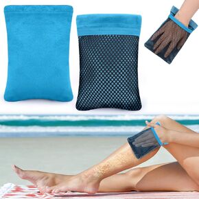 مزيل الرمال 2 PCS للشاطئ ، وإزالة الرمال الكبيرة Beach Essentials لكامل العائلة نظيفة وخالية من الرمال