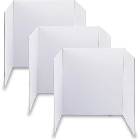 3 أجهزة كمبيوتر صغيرة من لوحات عرض Tri-Fold الصغيرة ، لوحات ملصقات Trifold المموجة 21 × 14 بوصة للمشاريع المدرسية ، والمعارض العلمية ، والعروض التقديمية والمعارض التجارية