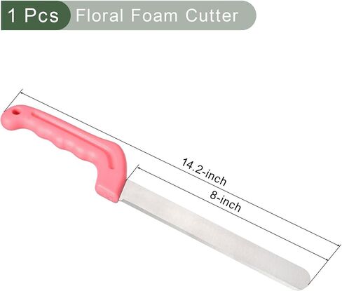 yokive 1 pcs قواطع رغوة الأزهار ، الزهور الحديد الطوب الطوب مقبض قواطع الصلب لقطع الزهور كتل الكعك بائع الزهور (البرتقالي ، 14.2 بوصة) in Kuwait