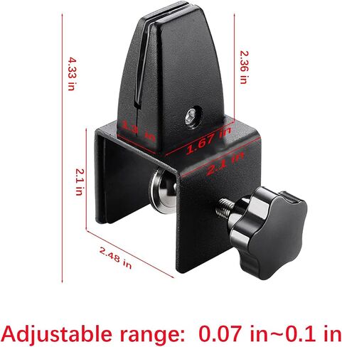 مشبك دعم حراسة العطس للوحة السميكة من 1/8 "إلى 1" ، مشبك عمودي قابل للتعديل من الألومنيوم ، مشبك دعم مقسم المكتبي ذو الحزم ، مشبك درع المكتب الأسود للخصوصية ، صفائح زجاجية in Kuwait