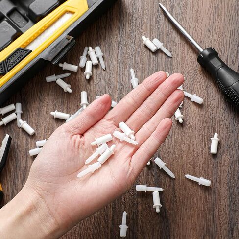 مايتيس 40 قطعة من دبابيس اصلاح المصراع المحملة بنابض، دبابيس اصلاح بديلة للنوافذ، ابيض in Kuwait
