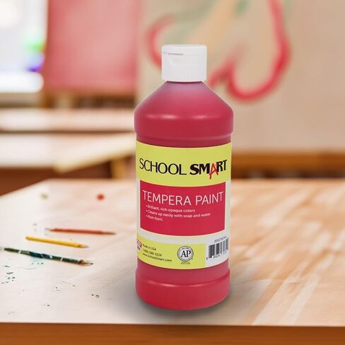 School Smart Tempera Paint, Black, 1 Pint Bottle in Kuwait