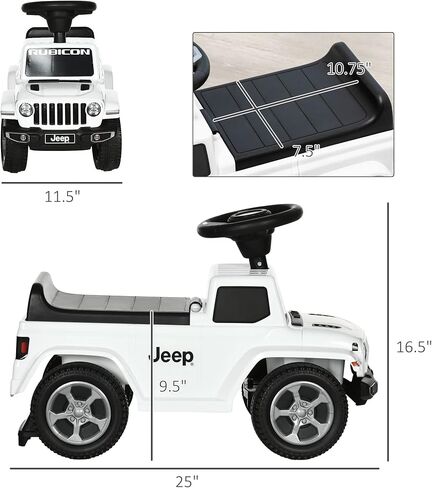 Aosom Kids Ride on Push Car, with Engine Sounds & Under-Seat Storage in Kuwait