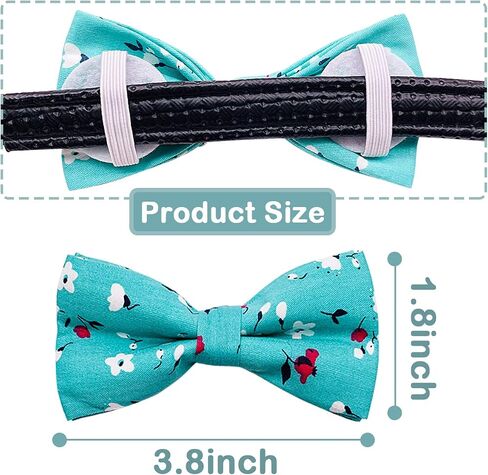 PET SHOW Wholesale 50pcs Floral Small Dogs Collar Attachment Bow Ties Embellishment Medium Large Dog Puppies Cats Collar Charms Accessories Bulk Slides Bowties in Saudi Arabia