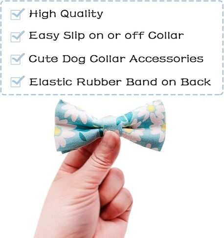 PET SHOW Wholesale 50pcs Floral Small Dogs Collar Attachment Bow Ties Embellishment Medium Large Dog Puppies Cats Collar Charms Accessories Bulk Slides Bowties in Saudi Arabia