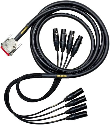 Mogami 3' Gold 8-Channel AES Tascam/Digi Format DB-25 Male to XLR Male and Female Digital Audio Cable in Kuwait