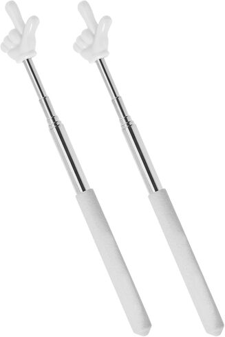 2 Pack Telescoping Teachers Pointer - Versatile Retractable Hand Pointers for Teaching and Presentations - Extendable to 21.7 Inches - Black in Saudi Arabia