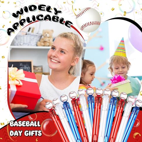 24 Pcs Baseball Bubble Wands Baseball Party Favors Birthday Bubble Wand Bulk Baseball Themed Party Decorations for Outdoor Summer Classroom Party Supplies Kids Goodie Bags Filler in Kuwait