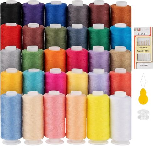 ilauke Sewing Thread, 1000 Yard per Black Sewing Thread, Polyester Thread Spools Sewing Machine Thread All Purpose Thread for Hand Quilting Thread and Sewing Machine in Kuwait