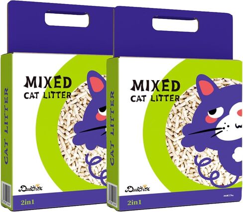 Tofu Mixed Cat Litter,Strong Clumping Cat Litters,Odor Control and Ultra Absorbent Water Bentonite Tofu Cat Litter,Dust-Free (11Pound, Original) in Saudi Arabia