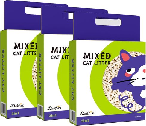 Tofu Mixed Cat Litter,Strong Clumping Cat Litters,Odor Control and Ultra Absorbent Water Bentonite Tofu Cat Litter,Dust-Free (11Pound, Original) in Saudi Arabia