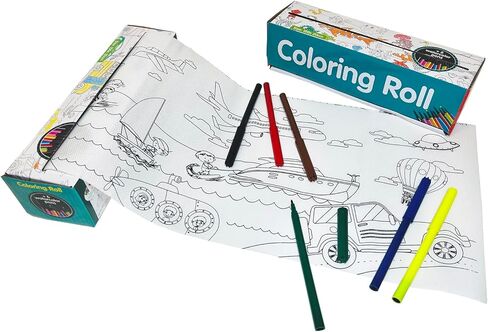Streamline Imagined Jumbo Coloring Roll with 6 Piece Marker Set - Underwater World in Kuwait