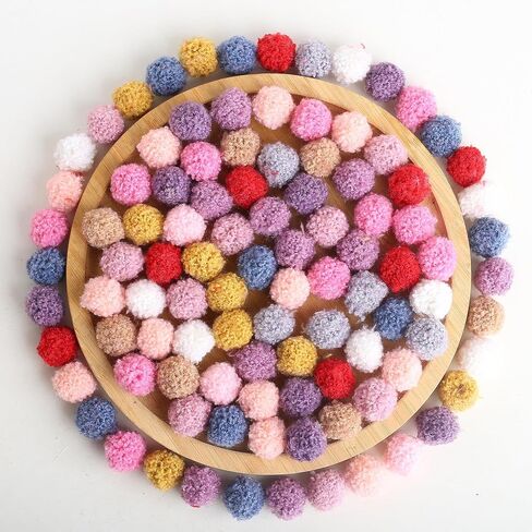 DAHI 240PCS Pompons Colorful Assorted Pompoms Multicolor Arts and Crafts Pom Poms Balls Set for DIY Creative Craft (1.5cm) in Saudi Arabia