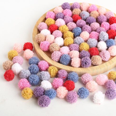 DAHI 240PCS Pompons Colorful Assorted Pompoms Multicolor Arts and Crafts Pom Poms Balls Set for DIY Creative Craft (1.5cm) in Saudi Arabia