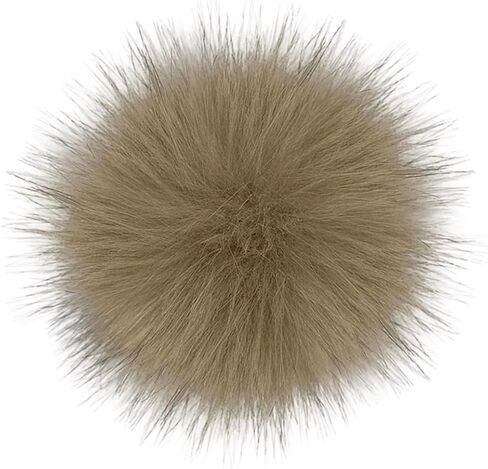 Queenbox 4.7in Fluffy Pom Pom with Elastic Loop, Solid Faux Fur Pompom Ball for Knitting Hat Clothing, Navy Blue in Saudi Arabia