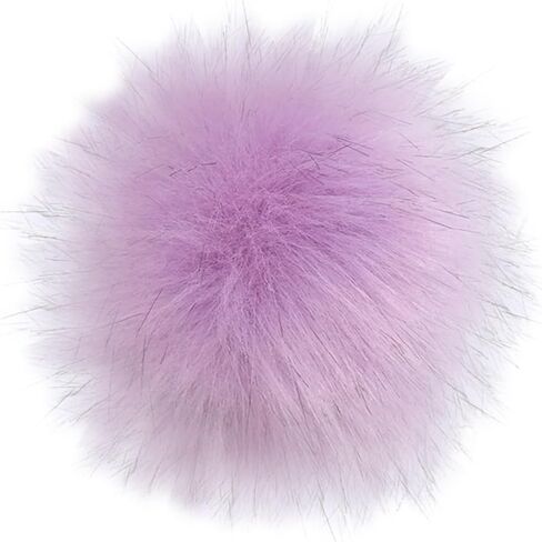 Queenbox 4.7in Fluffy Pom Pom with Elastic Loop, Solid Faux Fur Pompom Ball for Knitting Hat Clothing, Navy Blue in Saudi Arabia