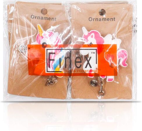 4 Pcs Set Badge ID Clip Reel Retractable Holder Office Work Nurse Name Badge Tag Clip On Card Holders Cute - 30 inch Cord Extension White Dog Peanut in Saudi Arabia