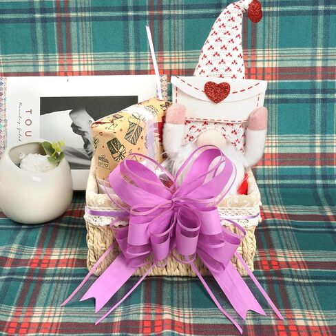 Rbenxia 10 PCS Large Pull Bows Wrapping Ribbon Pull Bows Gift Bows for Birthday Presents Wedding Gift Baskets Presents Package Bow Decoration (Pink) in Kuwait