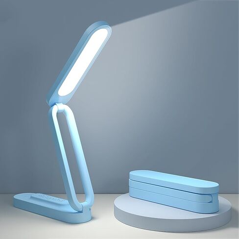 LED Desk Lamp for Office Home & Battery Operated Lamp Rechargeable Lamp Foldable & Portable Light, LED Desk Light Strip, 3 Brightness Dimmable Small Desk Lamp Wireless Reading Lamp in Saudi Arabia