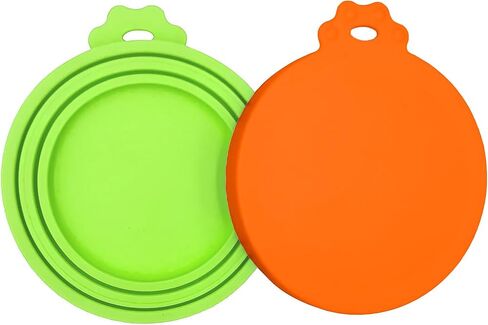 2 Pack Pet Food Cans Lids, Silicone Food Can Covers for Dog and Cat, BPA Free/Food Safe/Universal, One Fit Most Standard Size Food Can Top Teal/Dark Green, CWGTG01 in Saudi Arabia