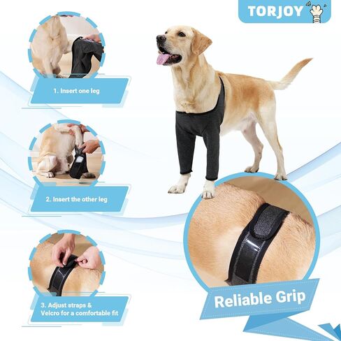 Dog Recovery Sleeves for Front Legs, Double-Leg Cone Collar Alternative, Waterproof and Washable, Abrasion Resistant, Prevents Licking, Scratching and Biting（Heather Gray,XL） in Kuwait