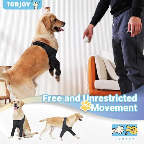Dog Recovery Sleeves for Front Legs, Double-Leg Cone Collar Alternative, Waterproof and Washable, Abrasion Resistant, Prevents Licking, Scratching and Biting（Heather Gray,XL） in Kuwait