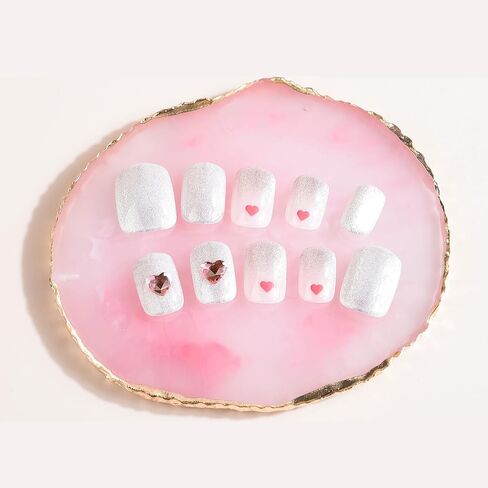 2 Pcs Resin Nail Palette Nail Polish Palette Nail Art Palette with Stainless Stirring Rod (Gray and White) in Saudi Arabia