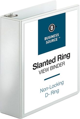 Business Source Basic D-Ring White View Binders in Kuwait