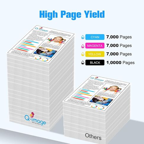 LC406XL LC406 Ink Cartridges to Use with MFC-J4335DW MFC-J4345DW MFC-J4535DW MFC-J5855DW MFC-J5955DW MFC-J6555DW MFC-J6955DW Inkvestment Tank All-in-One Printer (Black, Cyan, Magenta, Yellow) in Saudi Arabia