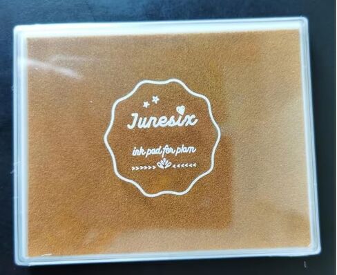 5"x4'' Large Ink Pad Washable Stamp Ink Pad for Baby Footprint Handprint (Gold Yellow) in Saudi Arabia