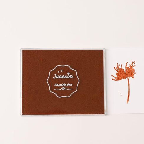 5"x4'' Large Ink Pad Washable Stamp Ink Pad for Baby Footprint Handprint (Gold Yellow) in Saudi Arabia