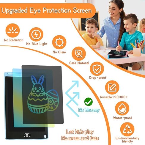 24 حزمة LCD كتابة الكمبيوتر اللوحي للأطفال الأكبر ، 8.5 بوصة لوحة رسومات الشعار المبتكرة القابلة لإعادة الاستخدام ، وكتابة قرص للأطفال ، هدايا الفصول الدراسية بالجملة للأطفال 3+ سنوات in Kuwait