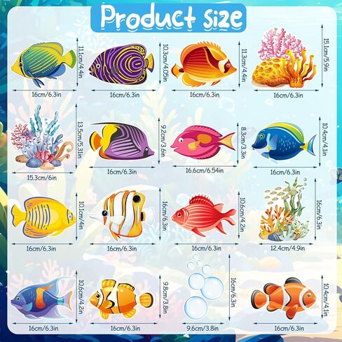 36Pcs Sea Animals Tropical Fish Hanging Swirl Under The Sea Party Birthday Decor Ocean Themed Party Swirls Streamers Supplies for Boys Girls Kids Mermaid Creatures Baby Shower Decorations in Saudi Arabia