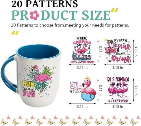 Mama UV DTF Cup Wrap - 20 Sheets Mama Is My Valentine UV DTF Tumbler لفات للزجاج 16 أوقية ، وشراب الآيس كريم ملصقات نقل ماء لزجاجة ماء مجلة القدح ديكور ديكورس عيد الأم. in Kuwait