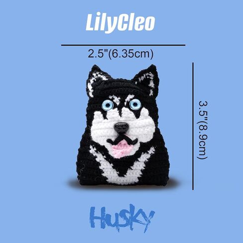مجموعة أدوات الكروشيه للمبتدئين من LilyCleo Lucky Dog Crochet للمبتدئين - مع دروس فيديو خطوة بخطوة - خيوط ناعمة سهلة الحياكة، وخطاف متضمن - هدية عيد ميلاد للأطفال والبالغين والكلاب in Saudi Arabia