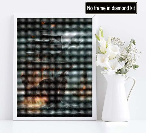 DIY 5D Diamond Art Paintings by Number kit, DIY Painting Skull 349 with Diamond Art Full Diamond Canvas Home Wall Decoration Painting 30x40cm (12x16 inches) in Saudi Arabia