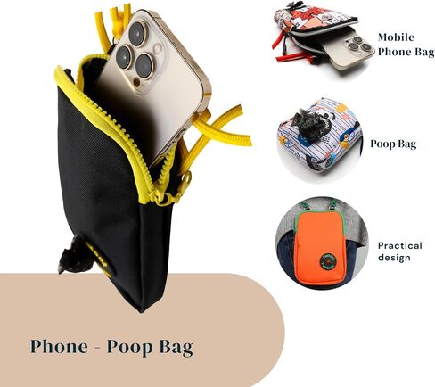 Pawlook Pawlook Free Dog Walking Pouch-Crossbody مقاوم للماء مع الهاتف وعلاج التخزين-موزع حقيبة أنبوب ، يتطابق in Saudi Arabia