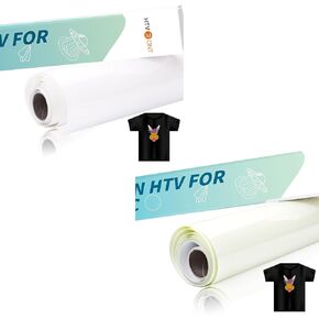 htvront sublimation htv للنسيج الداكن/النسيج الخفيف 12 "× 5 أقدام غير لامع ولامع